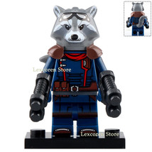 Rocket Raccoon (Blue suit) Marvel Avengers Endgame Minifigures Toy Gift New - £2.53 GBP