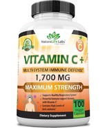 Vitamin C 1,700 MG with Vitamin D3, Zinc, Elderberry, Ginger Root - Max ... - £15.71 GBP