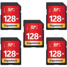 128Gb 5-Pack Sd Card Uhs-I U1 Class 10 Sdxc Memory Card High Speed Full Hd Video - £116.91 GBP