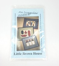 Little Brown House Vintage Quilt Pattern An Irregular Summer Uncle Sam - £8.26 GBP