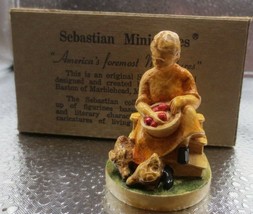 Vintage 1947 Sebastian Miniatures Figurine the FARMERS WIFE - $11.74