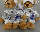 Lot of 2 NASA Bean Bag Bear Columbus March Of Dimes Return To Flight EG JD - $35.63