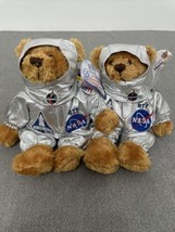 Lot of 2 NASA Bean Bag Bear Columbus March Of Dimes Return To Flight EG JD - £27.95 GBP