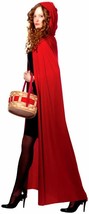 Costume Full Length Red Hooded Cape Costumes, Red, One Size - £18.21 GBP