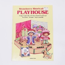 UNCUT STRAWBERRY SHORTCAKE&#39;S PLAYHOUSE PAPER DOLL BOOK RANDOM HOUSE(1980... - $24.64