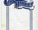 The Corner Market Pub &amp; Restaurant Menu Knoxville Tennessee 1990&#39;s - £14.46 GBP