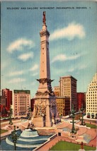 Soldiers&#39; and Sailors Monument Indianapolis Indiana Postcard PC178 - £3.90 GBP