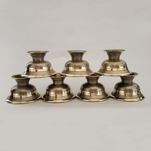 Tibetan Buddhist Bronze Water Offering Bowls with Stand 7pcs - Nepal - $99.99