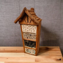 Wooden Insect Hotel and Bee House/ Insect Bird Hotel/ Wood Bug Shelter  - £240.11 GBP