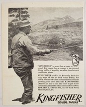1947 Print Ad Kingfisher Fishing Tackle Man Fly Fishes in Stream Philadelphia,PA - £7.78 GBP