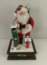 1993 Holiday Creations Santa Claus Mailbox Lighted North Pole Musical Di... - $18.42