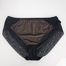 Black Sheer Mesh &amp; Lace Panties Panty Brief L XL 7 8 - £15.52 GBP