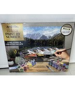 Art Skills Premium Paint by Number Kit 16”x20” Gold Coll CALM REFLECTION... - £15.78 GBP