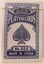 AAA Playing Cards No. 555 China Sealed NEW - £1.58 GBP
