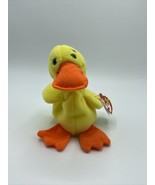 TY Original Beanie Baby QUACKERS The Duck 6” Plush Stuffed Animal Toy 1994 - £6.04 GBP