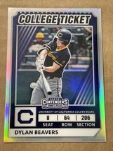 2022 Panini Elite Extra Edition Dylan Beavers College Ticket Holo Prizm - £3.58 GBP