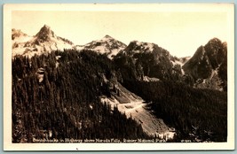 RPPC Highway Switchbacks Narada Falls Rainier National Park WA Postcard H3 - £8.50 GBP