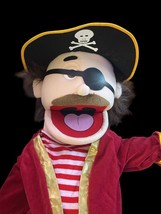 Silly Puppets Pirate 25" Peach Male, Full Body Ventriloquist Style Hook Peg Leg image 2
