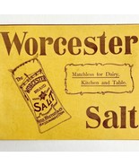 Worcester Brand Salt 1897 Advertisement Victorian Food Baking New York D... - $27.40 CAD