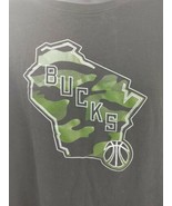 Milwaukee Bucks  New Era NBA T Shirt Camo Black XXL - $14.25