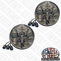 NEW Military HUMVEE LED Headlight Pair 24V Plug&amp;Play M998 M1045A2 M35A2 ... - $253.52