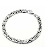 6mm Byzantine Chainmail Chain Bracelet Men Stainless Steel 8&quot; N6 - £6.31 GBP