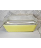Yellow Pyrex 503-B Refrigerator Casserole Dish 503-C Lid READ DESCRIPTION  - $16.78