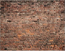 7X5FT Brick Wall Background Primary Color Brick Background Large Fabric Brick Ph - £23.32 GBP