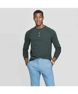 Long Sleeve Henley T-Shirt - Goodfellow &amp; Co Green. Size XXL . NWT. Q - $16.83