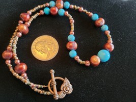 Glass bead necklace - $13.00 CAD
