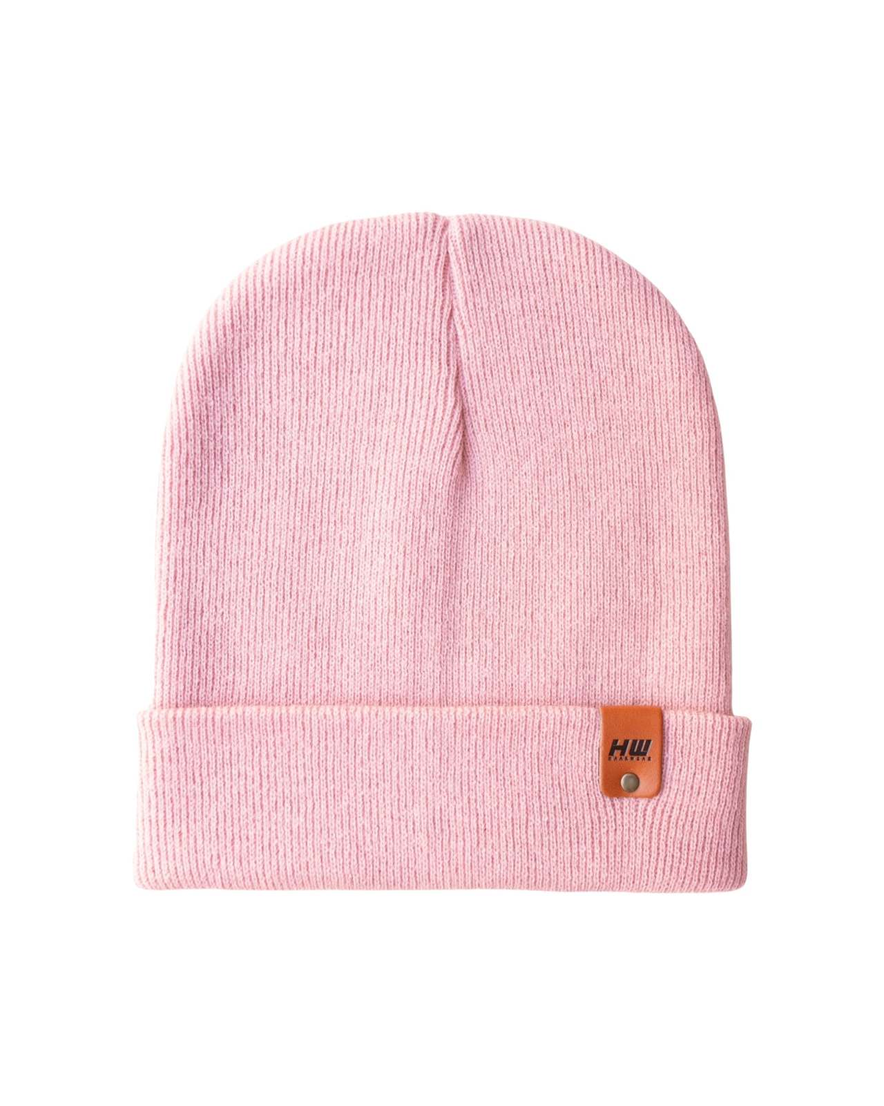HAAKWEAR Knit Cuffed Classic Beanie / Hat - Pearl Pink, Made in USA - $29.00