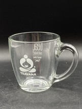 Teavana Starbucks Glass Mug Cup Coffee Tea Clear Make Tea Not War Monty ... - $39.59