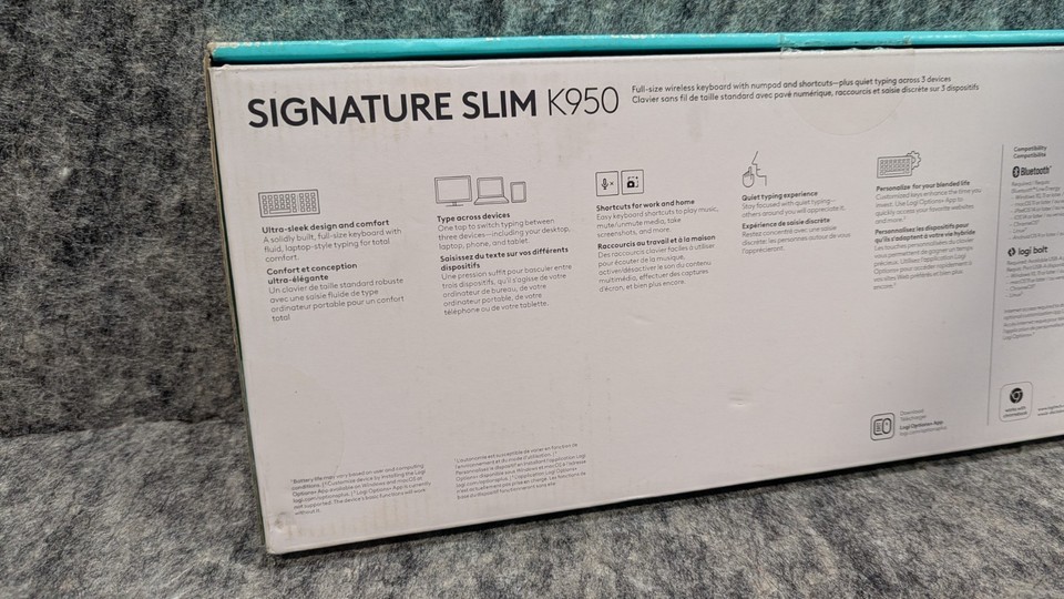 NEW Logitech K950 Signature Slim Full-size Wireless Keyboard for Windows/MaC Item image 11