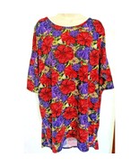 LuLaRoe Women&#39;s Top Size 2-XL Short Sleeve Blouse Purple Floral Black Pink - $15.69