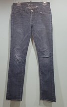 Bebe Women’s Denim Blue Jeans Size 27 Brook Straight Leg Made In USA ( 30 X 33) - £24.65 GBP