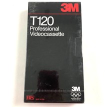 3M Professional Videocassette New Sealed 2 Hour T-120 VHS Blank Tape - $11.30