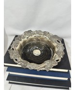 Antique Wine Coaster Sheffield Silver Plate Grapevine Motif Champagne En... - $53.76 CAD