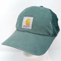 Carhartt Green Mesh Snapback Distressed Workwear Snapback Hat Cap - $16.95