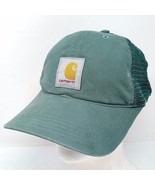 Carhartt Green Mesh Snapback Distressed Workwear Snapback Hat Cap - $322.71 MXN