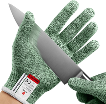 Cut Resistant Gloves — 100% Food Grade; Level 5 Protection; Ambidextrous; Machin - £10.70 GBP