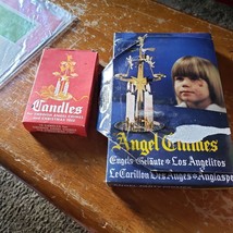 Vintage 80s Swedish Angel Candle Party Chimes Gold-Tone Los Angelitos Ch... - £30.36 GBP