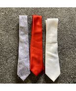 x3 Suit Dress Ties Red Rooster White Stacy Adams Purple Dockers - All Po... - €13,72 EUR