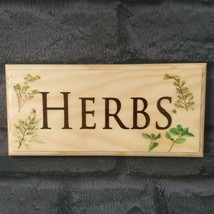 Herbs Sign - Gardening Herb Garden Plaque Grandad Shed House Garden Centre 492 - £10.27 GBP