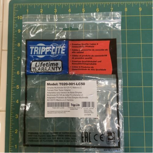 Eaton T020-001-LC62 EATON TRIPP LITE SERIES FC TO LC 62.5/125 ADAPTER FO... - $58.24