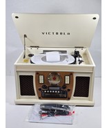 Victrola Navigator 8-in-1 Bluetooth, Cassette, FM, CD, Record  Player Tu... - $88.11