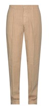 120% Lino Men&#39;s Italy Beige Casual Pure Linen Pants Trouser Size US 40  EU 56 - £113.05 GBP
