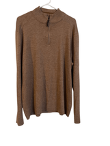 SmartWool Womens Brown Long Sleeve Sparwood Half Zip Pullover Sweater Size XL - £45.24 GBP