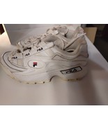 FILA D-Formation Sneakers 5CM00514-125 White Leather Tennis Shoes Women 6 - $13.76