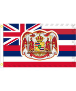 Hawaii Royal Crest Us 12X18 Inch 100D Flags Uv Protected Hawaiian - £20.71 GBP