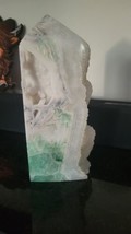  Large Natural Green Fluorite Crystal Tower Healing Wand - £77.84 GBP